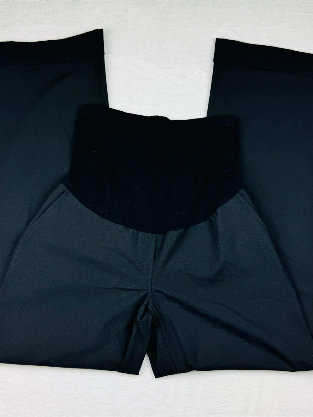 A Pea in the Pod maternity dress pants featuring a wide-leg design. Size S.